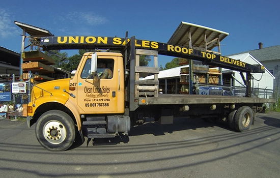 Building Materials Rooftop Delivery